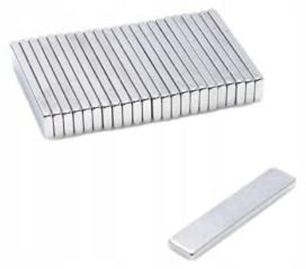 Top Magnesy - 100 Stück Neodym Magnete 30x6x2 mm N38 - extra starke Haftmagnete für Montage, Werkstatt & Industrie