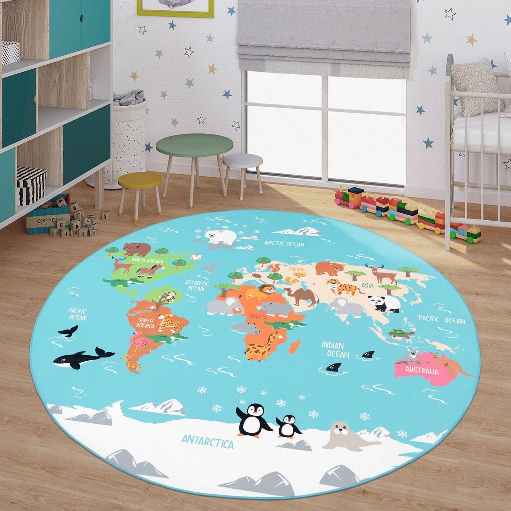 TT Home Kinder-Teppich, Spiel-Teppich Für Kinderzimmer, Produktbild 