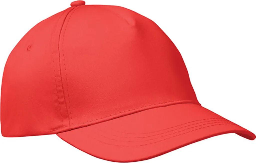 Cappellino Buzz MO138 Rosso midocean | Berretto 5 Segmenti Cotone Twill
