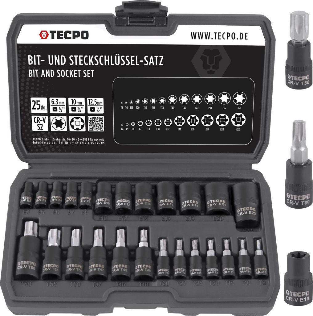 Bit- und Steckschlüssel-Satz T-Profil + E-Profil Produktbild 