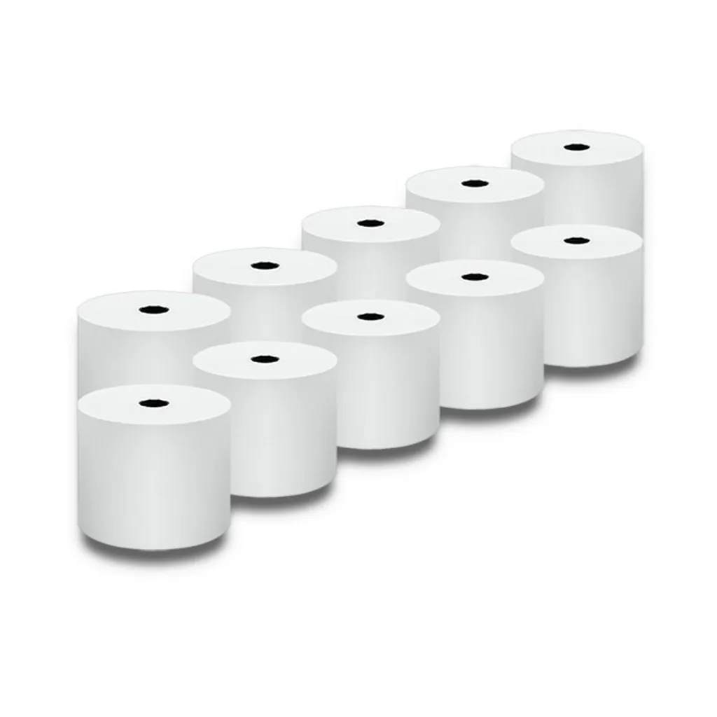 Recharge Papier TPE 57x60mm pour Terminaux Bancaires sans BPA Lot de 10 pcs
