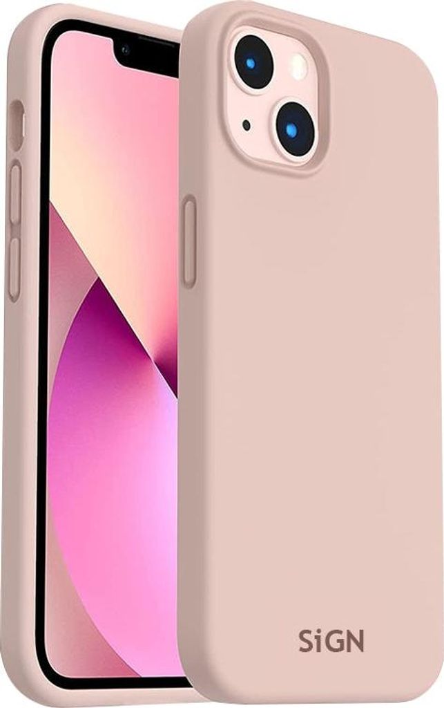 Liquid Silikonhülle für iPhone 14 Plus - Sandrosa