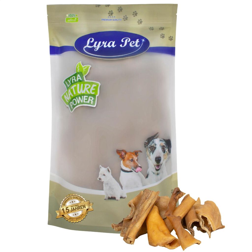 1 kg de morceaux de cuir chevelu de bœuf Lyra Pet® de 4 à 8 Image du produit 