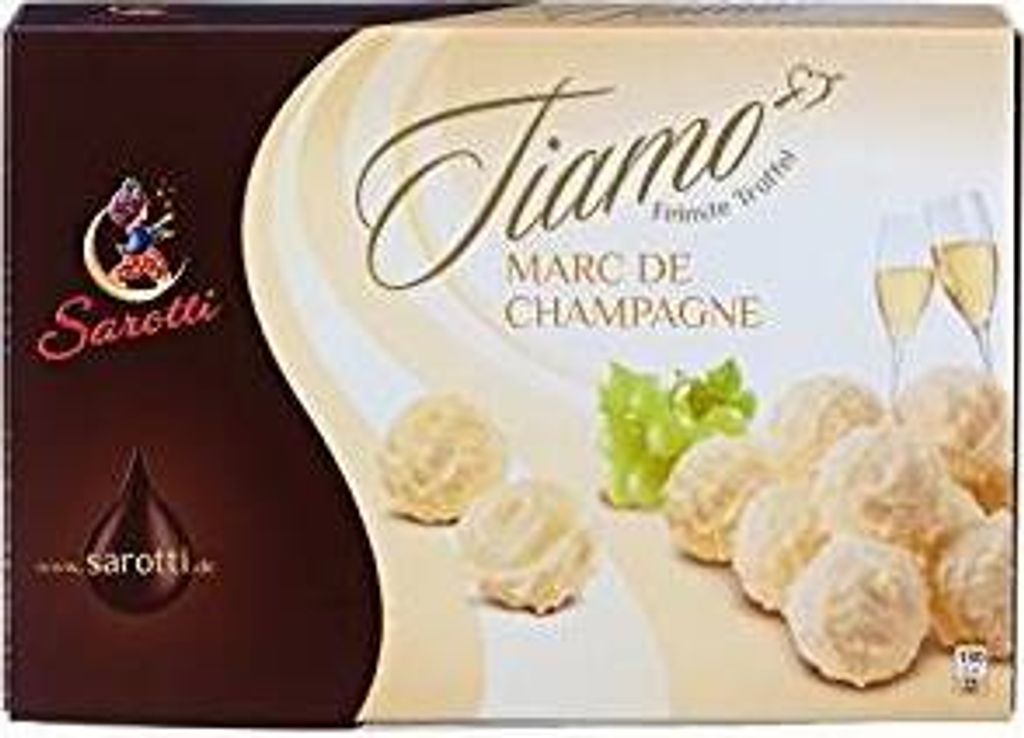 Sarotti Tiamo feinste Champagner Trüffel Marc de Champagne Zdjęcie produktu 3