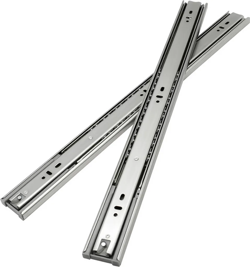 Guide per Cassetti 400mm Estrazione Totale 45mm - Set 10 Pezzi Acciaio