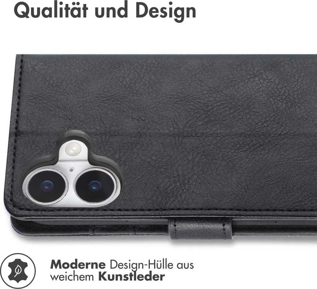 Cover iPhone 17 imoshion Nera - Custodia a Libro Protettiva - 2
