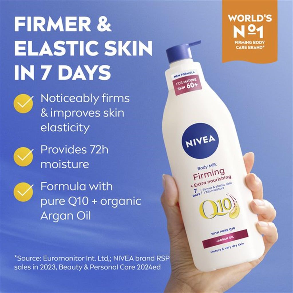 NIVEA Body Q10 Straffende und Pflegende Körperlotion 60+ 400 ml