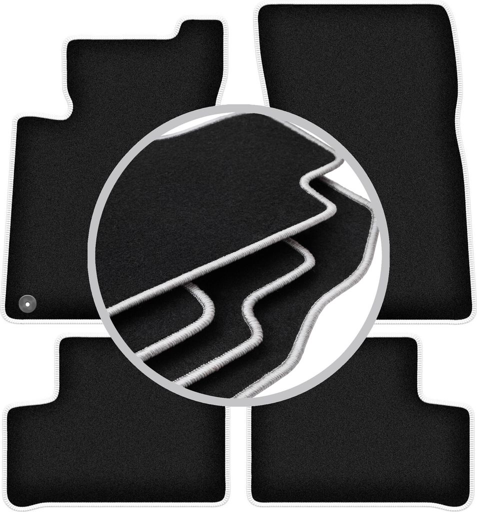 CARLUX-SILVER Autofußmatten für: Mercedes A W177 Fließheck, Limousine (2018-)