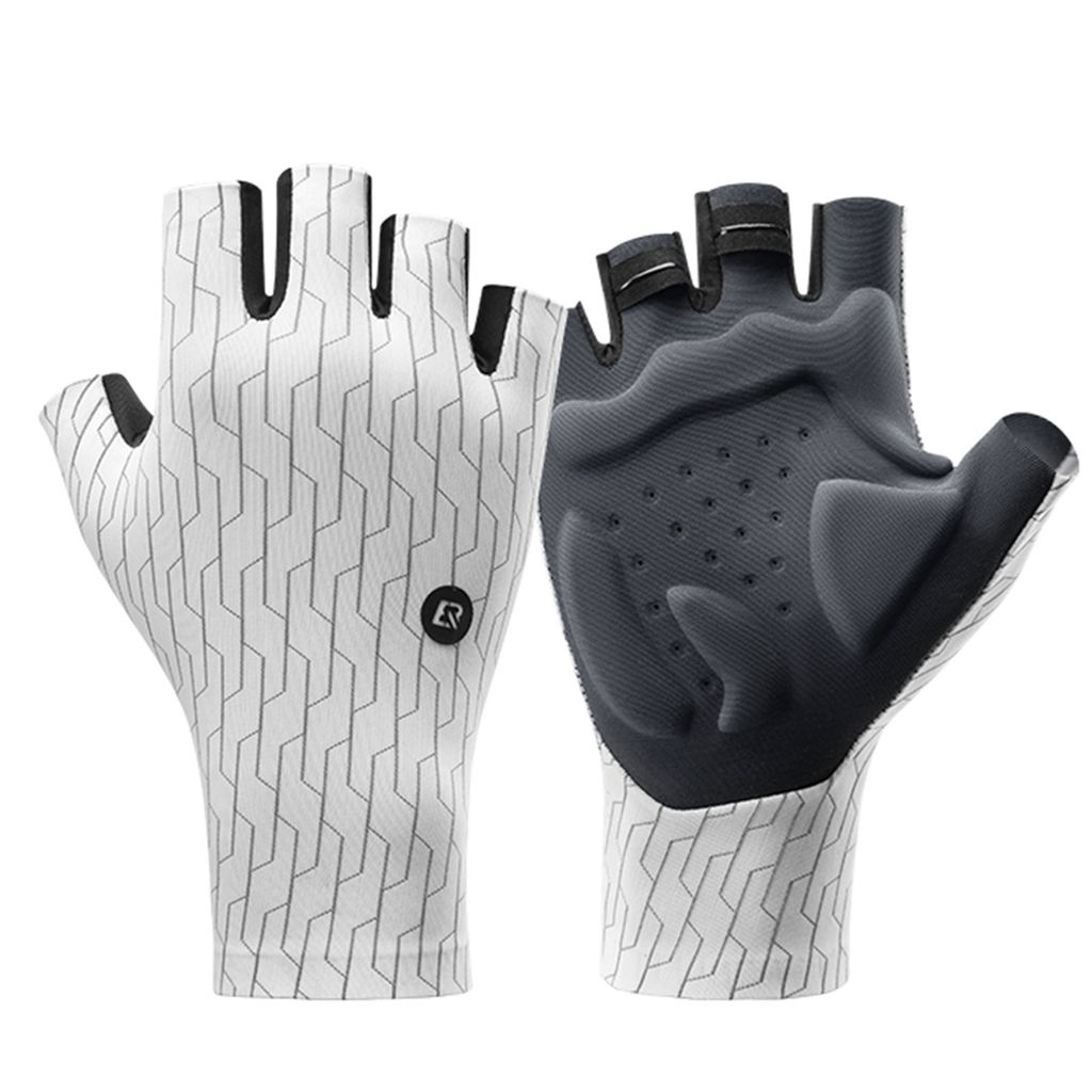 ROCKBROS Halbfingerhandschuhe Dämpfung Kurz Sport Halbfingerhandschuhe Unisex M