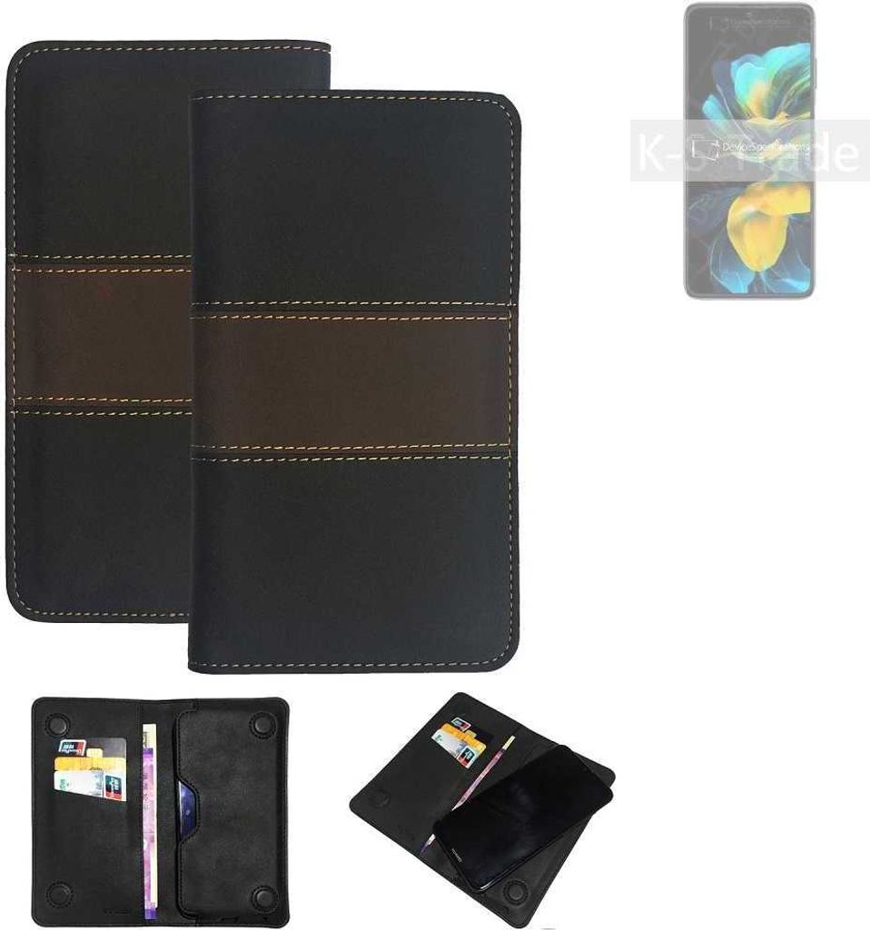 K-S-Trade Hülle Handyhülle kompatibel mit Huawei Pocket S Schutzhülle Walletcase Bookstyle Tasche Schutz Case Handytasche Wallet Cover Kunstleder