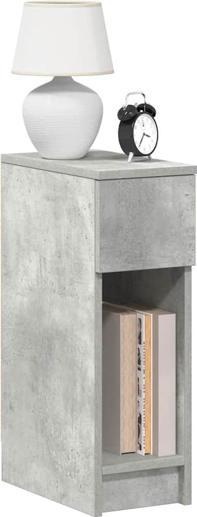 Möbel Nachttische mit Schublade 2 Stk. Betongrau 20x36x60 cm - Nachttische & -schränke 858702