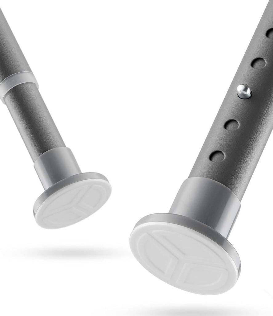 Duschvorhangstange ohne Bohren grau 210-260 cm - Ausziehbare Klemmsstange für schwere Vorhänge Ø25 mm aus rostfreiem Stahl