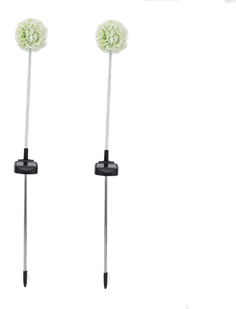Lampe Solaire Extérieure Pissenlit 6 LED Sans Fil Étanche pour Cour 2pcs