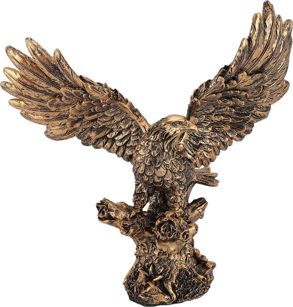Sublimez votre intérieur avec cet aigle en résine, statue artisanale J834