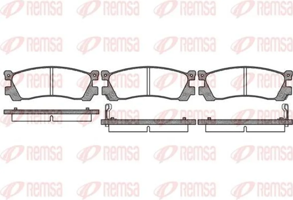 Plaquettes de frein REMSA 0399.12 OE HF392648ZA pour Xedos 6 et 9