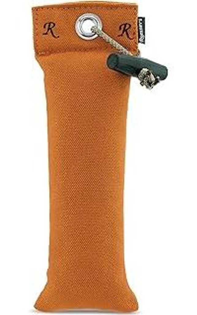 Romneys Junior Dummy für alle Hunderassen ca. 250 g - Für das Hunde- und Apportiertraining, schwimmfähig (orange)