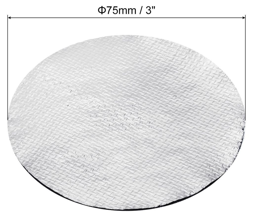 3" Durchmesser R?ucherst?bchen-Unterlage, 10er Packung R?ucherst?bchenhalter aus schwarzem Aluminium Aschef?nger feuerfeste R?ucherkegel-Matte fš...