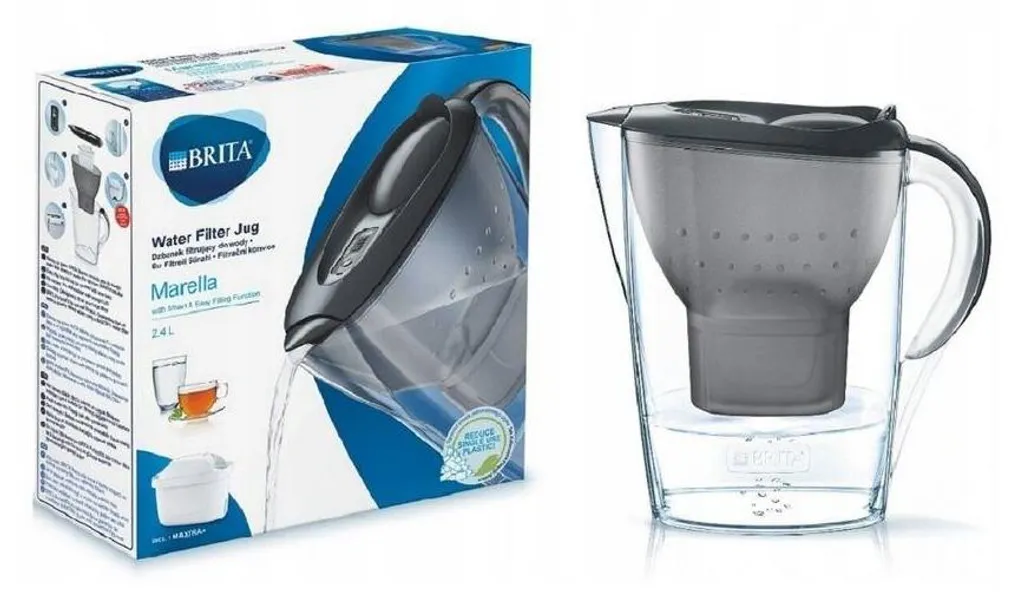 Caraffa Filtrante BRITA Marella + 1 Filtro MAXTRA PRO - 2.4 Litri - 6