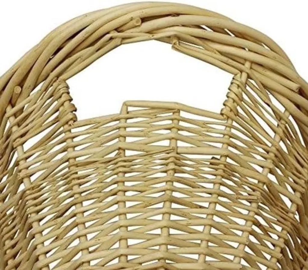 Panier à linge en osier tressé main - Corbeille de rangement naturelle