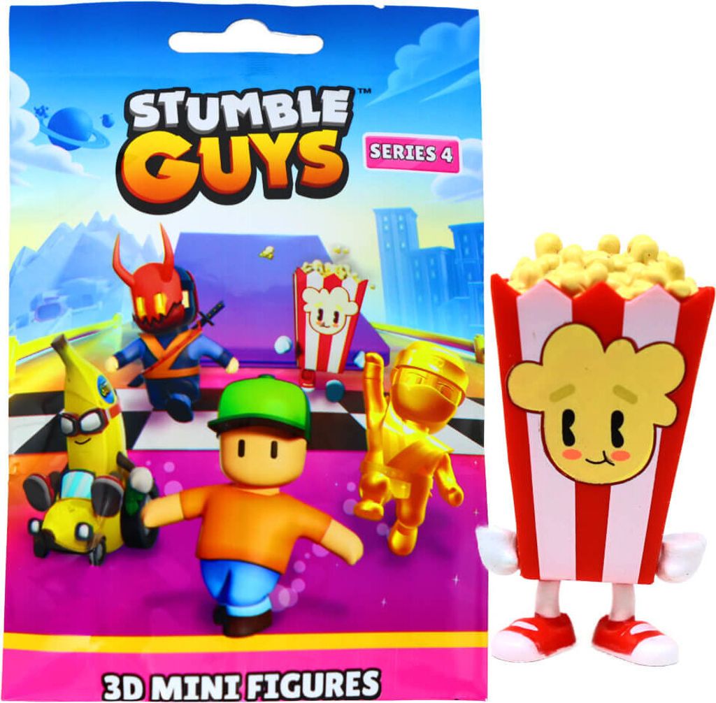 Stumble Guys 3D Sammelfiguren Serie 4 - Chrome - Figur 16. Popcorn