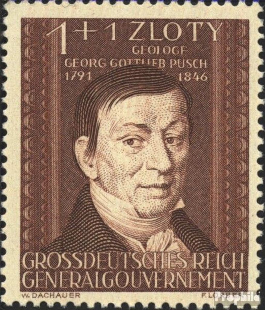 Briefmarken Generalgouvernement 1944 Mi 124 gestempelt Produktbild 