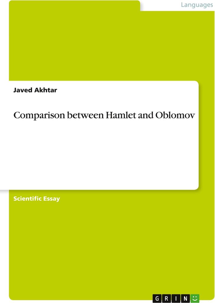 Comparison between Hamlet and Oblomov