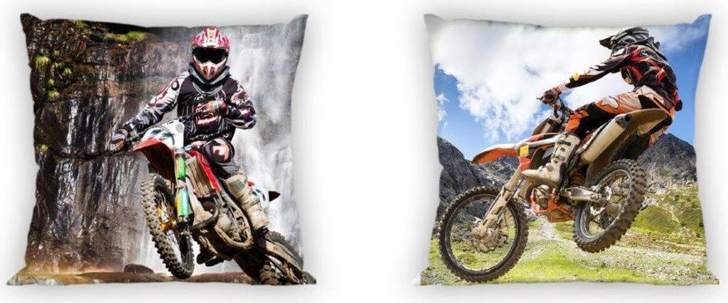 FARO Taie d'oreiller Motocross Coton, 40/40 cm Image du produit 