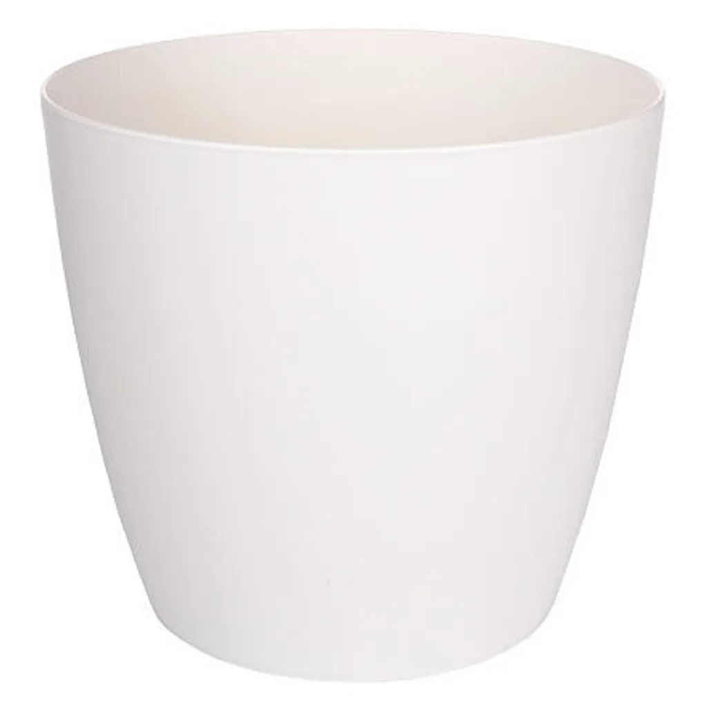 Pot Plastkon Ella Twist 'n' Roll Blanc 30cm avec Roulettes Invisibles
