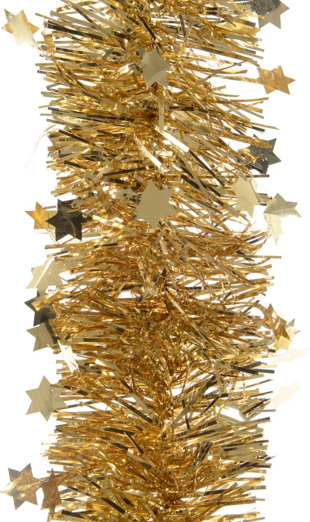 Weihnachtsgirlande Lametta mit Sternen 9cm x 2,7m - Produktbild 