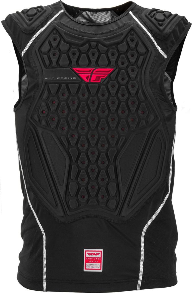 Protektorenweste Brustschutz Weste für Kinder Barricade Fly Racing Schwarz Rot