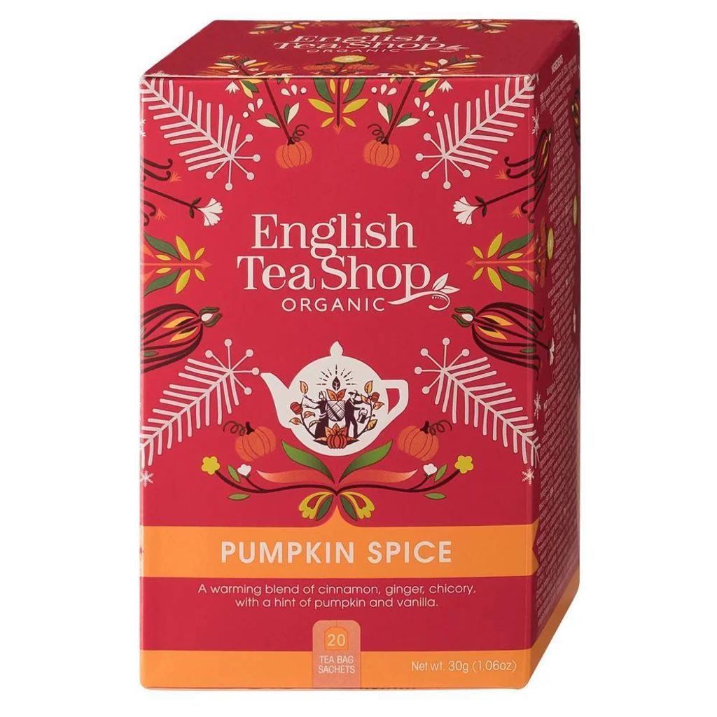 Pumpkin Spice Tee mit Ingwer, Zimt und Kürbis, English Tea Shop