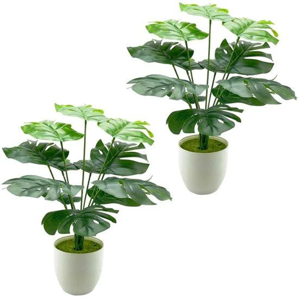 Plante Monstera artificielle 40 cm : la solution déco sans entretien