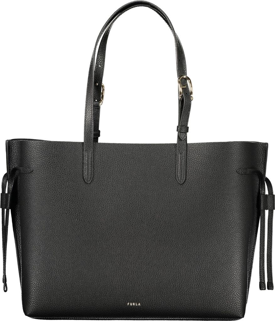 Elegante Damenhandtasche Schwarz mit Verstellbaren Schultergriffen