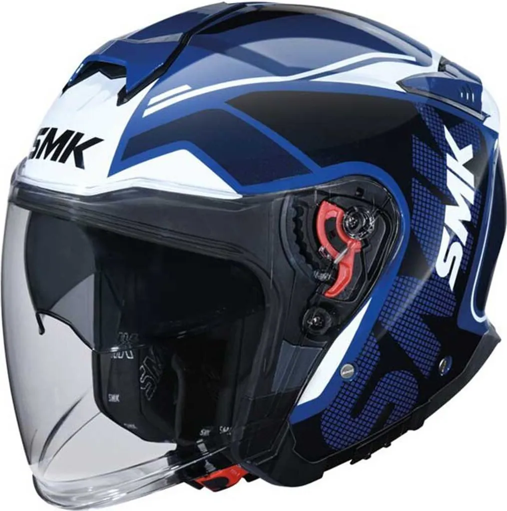 Casque jet SMK GTJ Tourer Multicolore L avec écran large anti-rayures