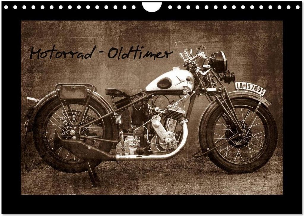 Motorrad Oldtimer (Wandkalender 2026 DIN A4 quer), CALVENDO Monatskalender