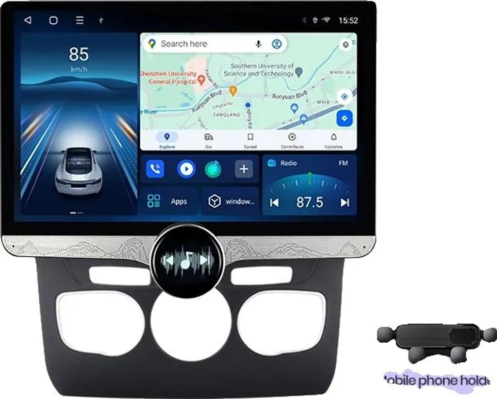 Carplay pour Citroen C4 2 B7 2013-2016, Écran 11,5 Pouces Haute Définition