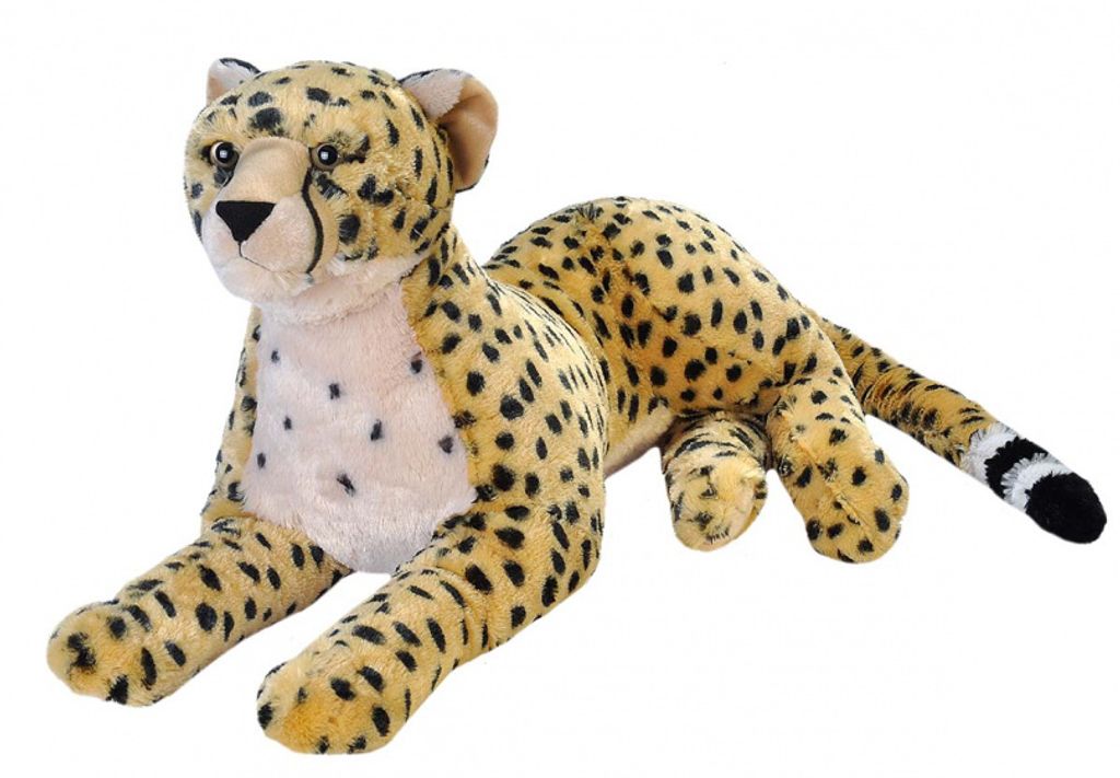Wildtier XXL Plüsch Großkatze Leopard Tiger Giraffe Panther Kuscheltier 