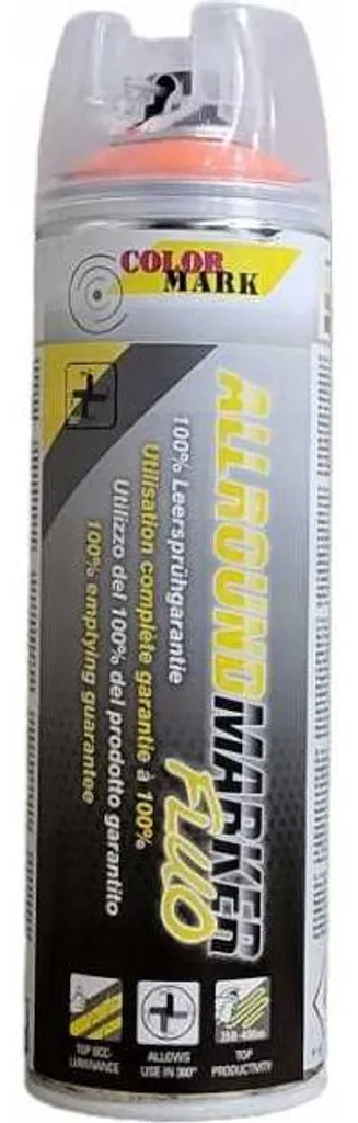 Motip Stopmark Fluo 500 ml Allround Rouge - Traceur de Chantier Pro
