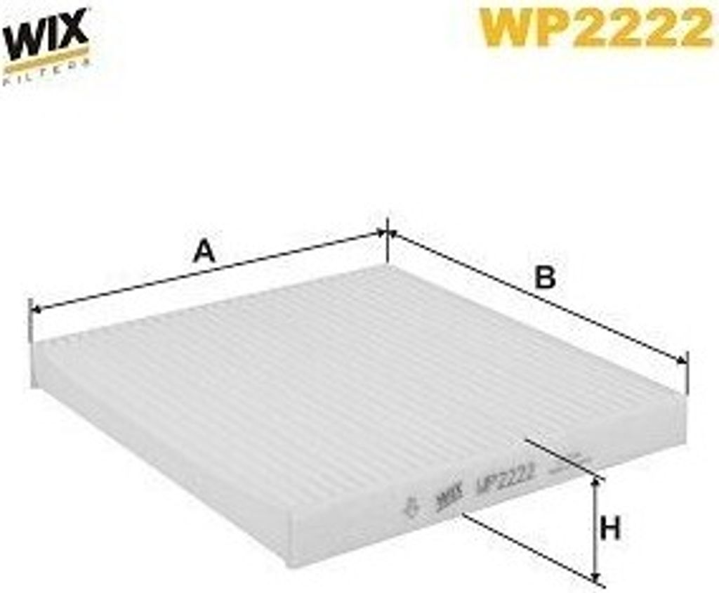 WIX FILTERS WP2222 Innenraumfilter Pollenfilter für HYUNDAI i10 III (AC3, AI3)