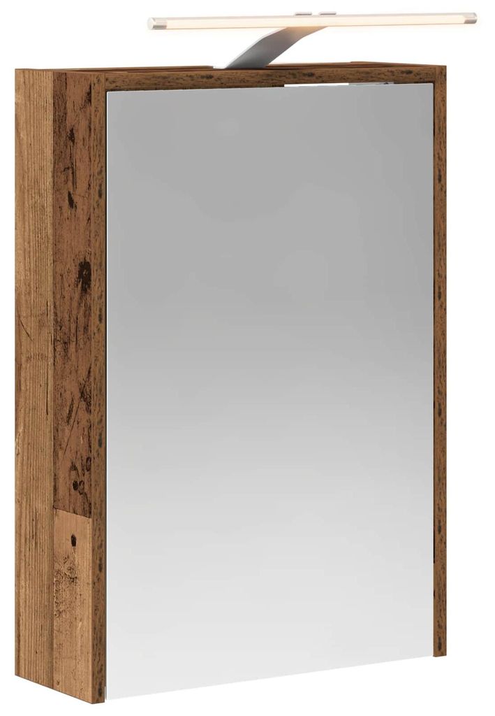 Badezimmerspiegelschrank mit Regal Altholz 43 x 16 x 62.5 cm