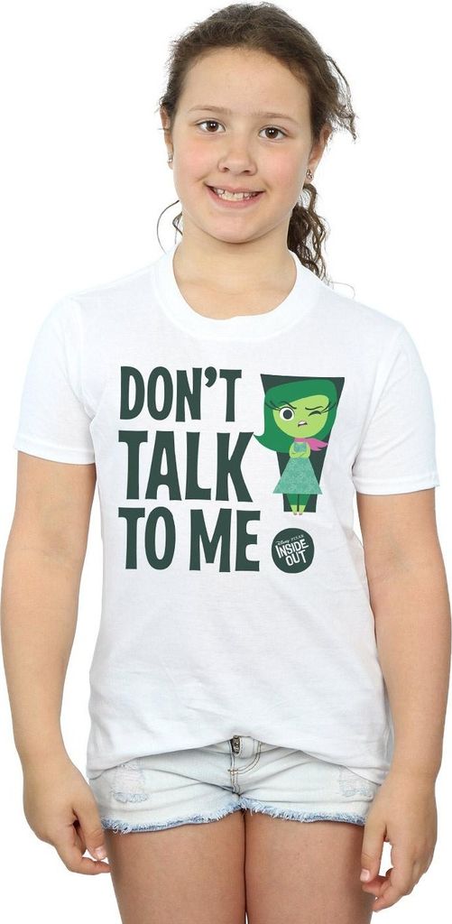 Inside Out - "Don ́t Talk To Me" T-Shirt für Mädchen BI1323 (128) (Weiß)