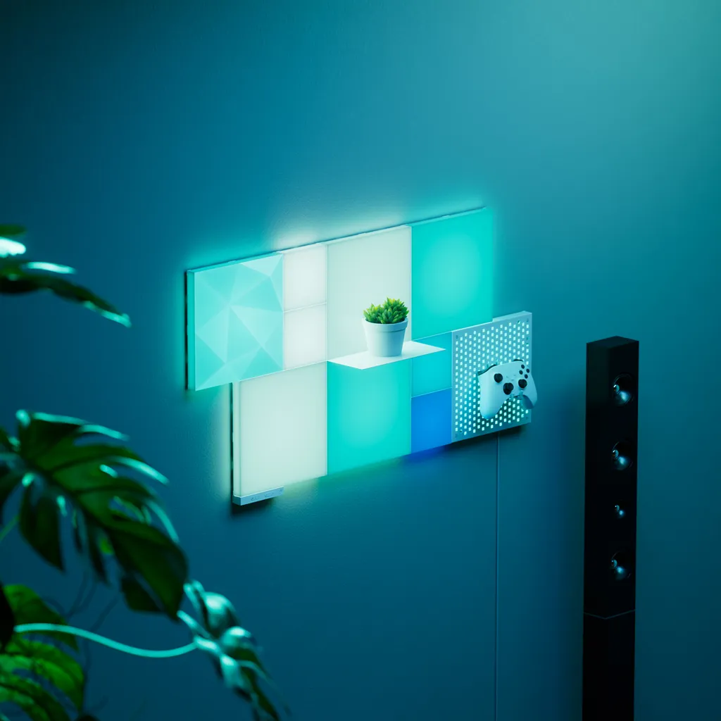 Étagère connectée Nanoleaf Blocks Shelf Pack d'Extension de 2 Pièces