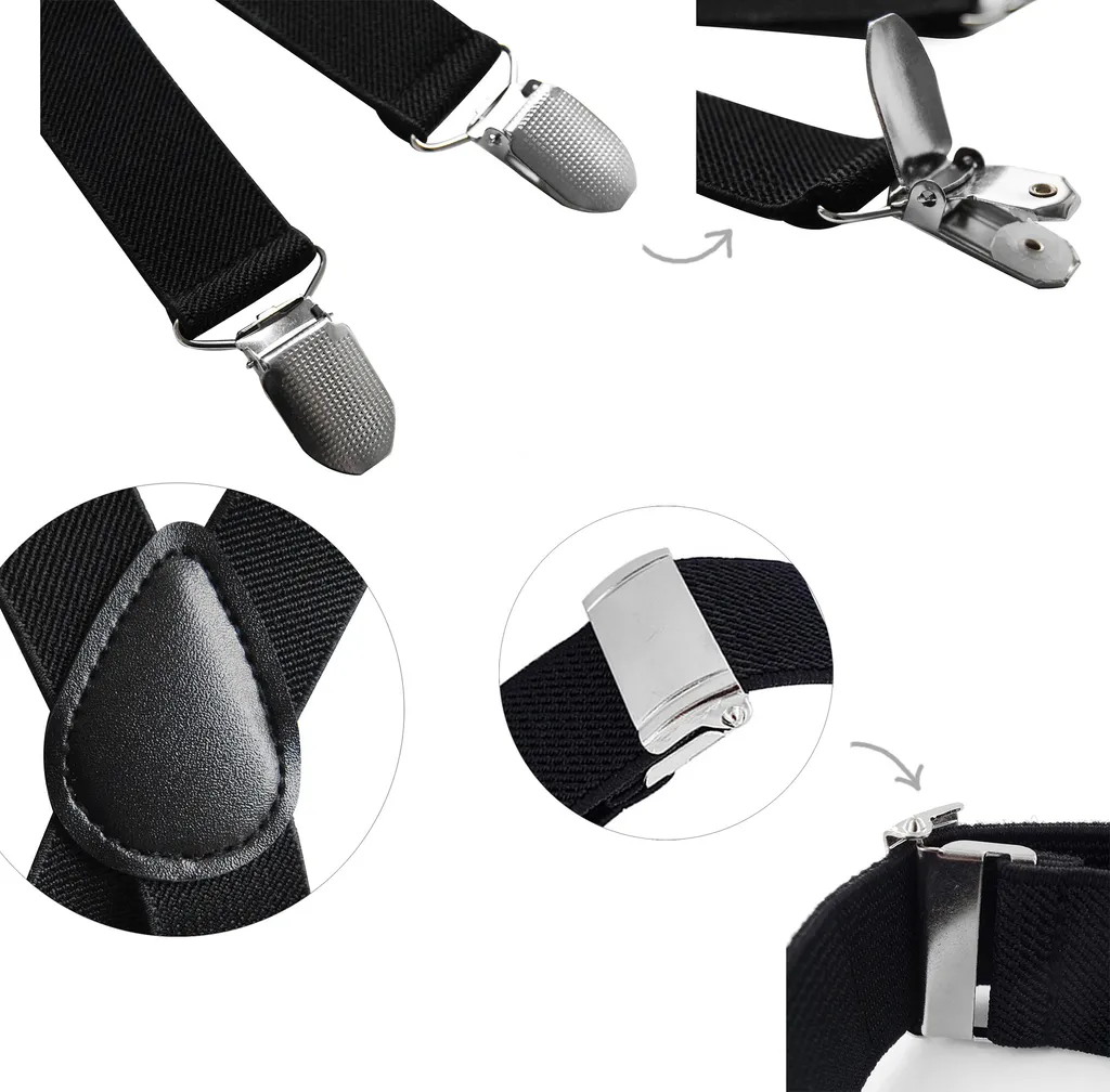 AXY Set Bretelle e Papillon Coordinato Padre Figlio | Accessori Cerimonia - 2