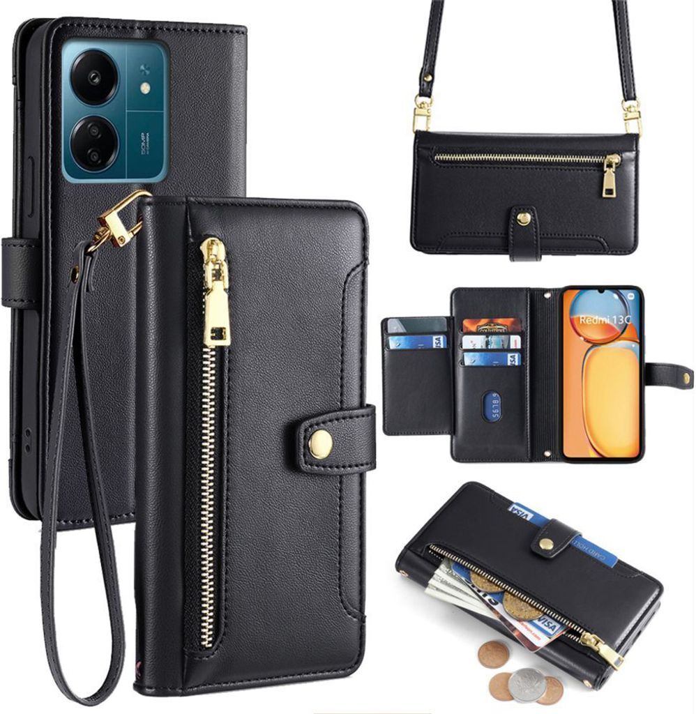 Handykette Xiaomi Hülle mit Band Handyhülle Kartenfächer Produktbild 