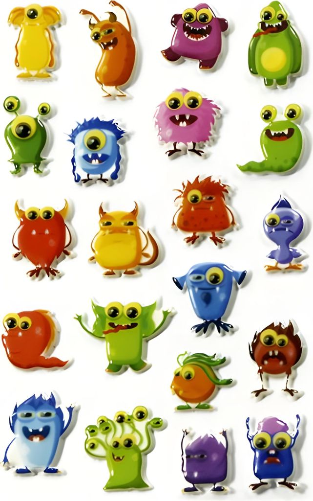 Maildor Stickers Cooky Monster2 7,5x12 1Bg
