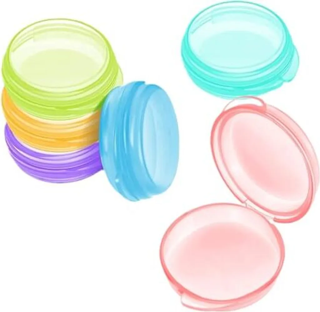 7 pezzi Mini Pillole, Scatola Organizzatrice per Piccole Pillole, Mini Portatile Portapillole da Viaggio, Scatola Trasparente Rotonda, Scatola Piccole Pillole per