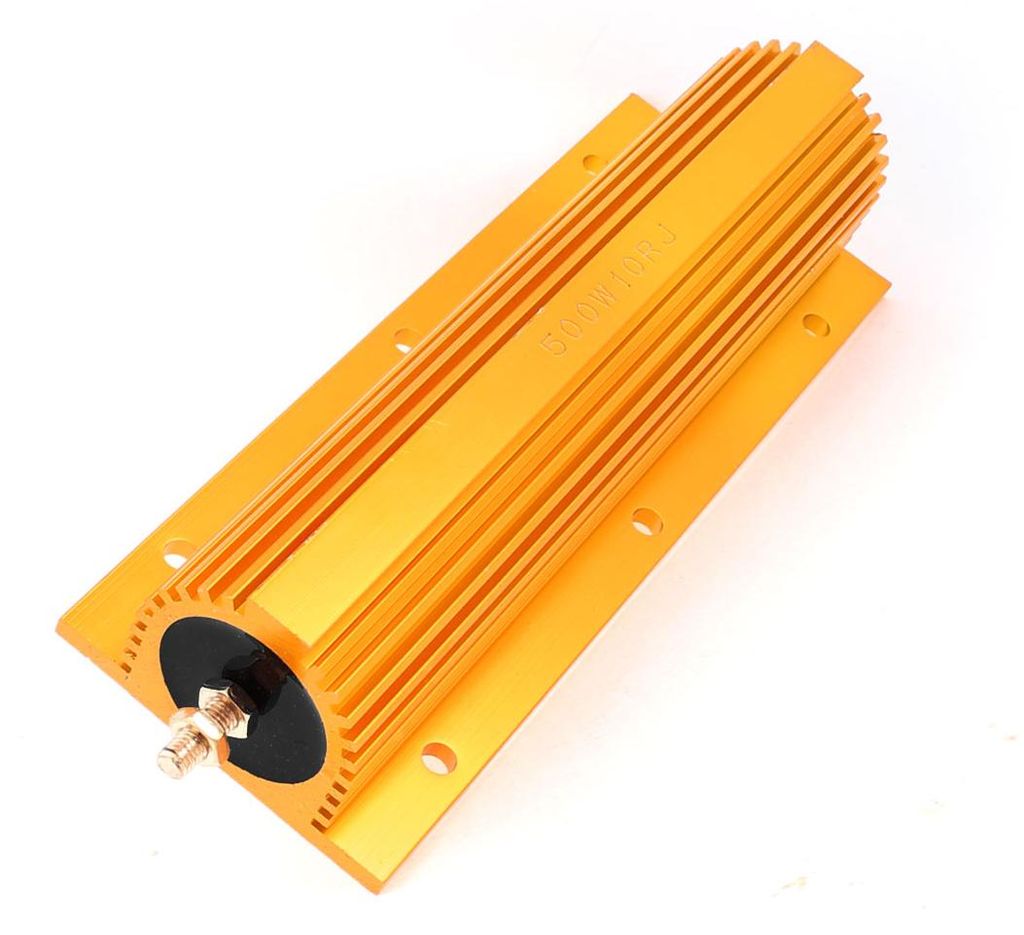500W Leistung 10 Ohm Schraube Wasserhahn Montiert Aluminium Untergebracht Drahtwiderstand DE de