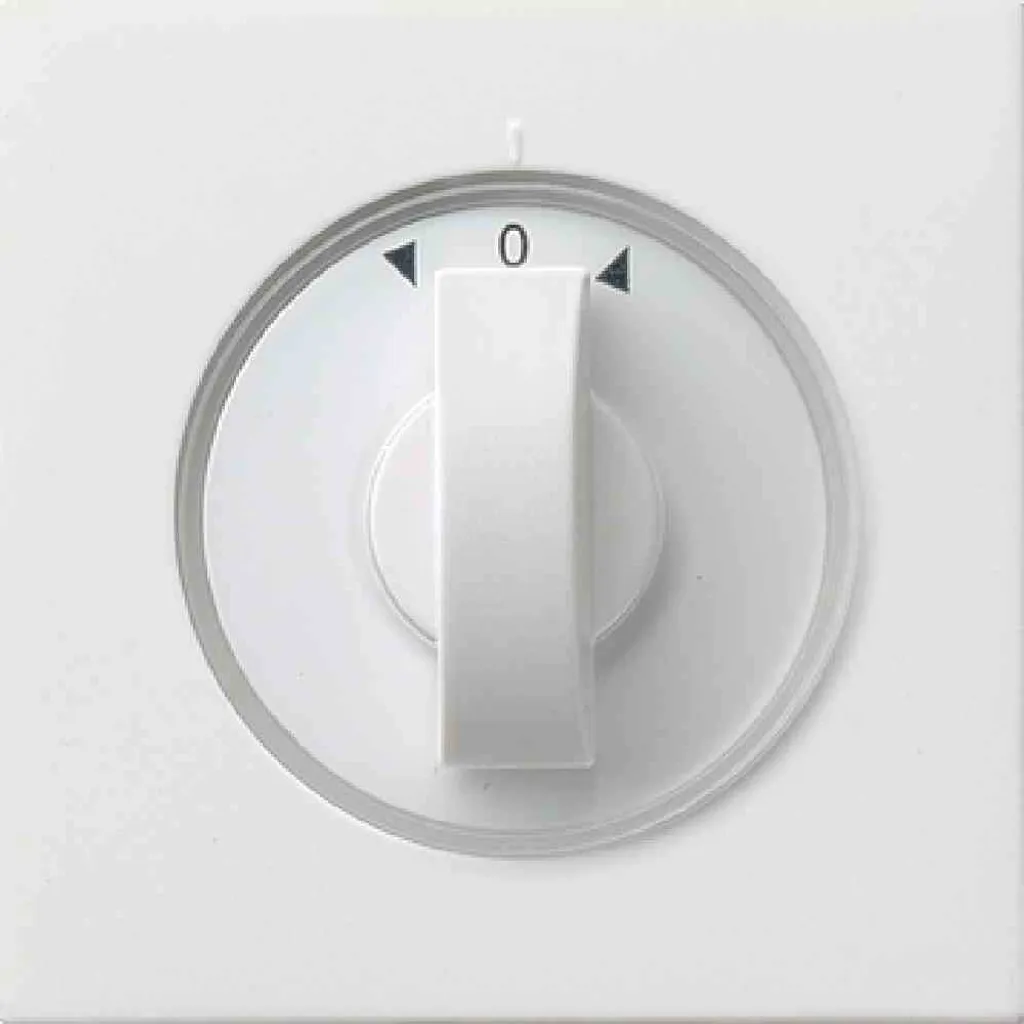 Bouton Gira pour Store et Jalousie - Remplacement Touche Blanc Brillant