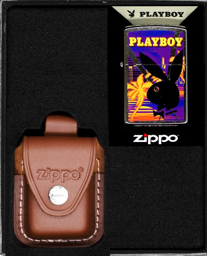Feuerzeug-Set ZIPPO PLAYBOY DESIGN Geschenk No2