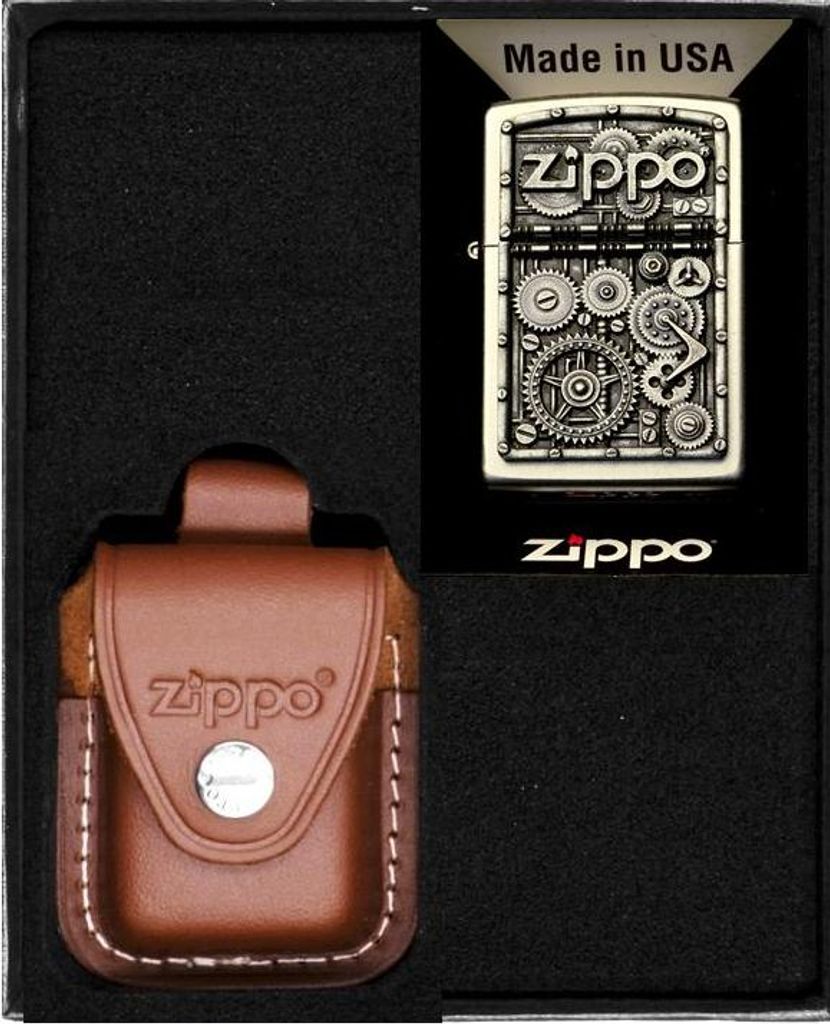 Zippo Feuerzeug GEAR WEELS Geschenkset Nr. 4